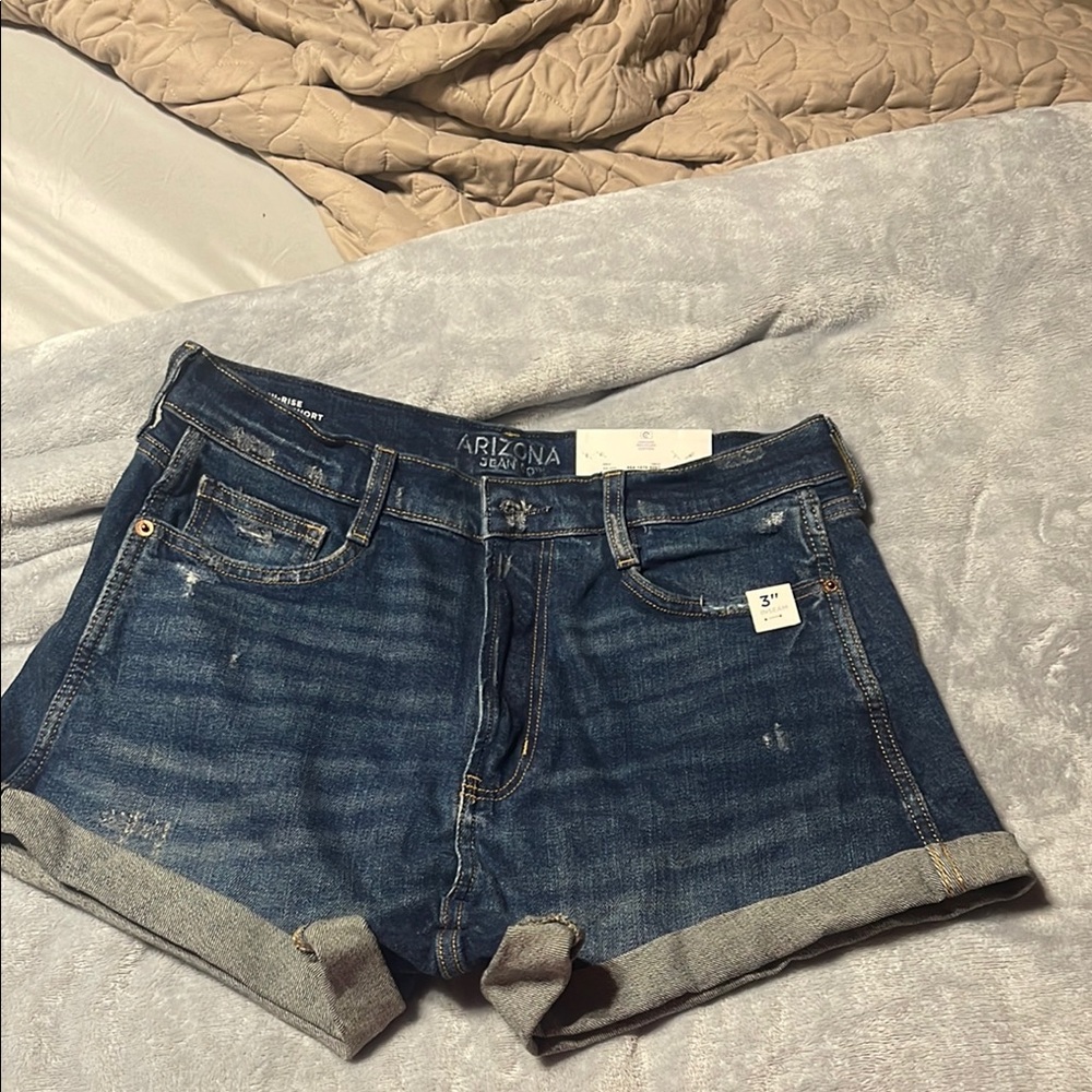 Arizona Jean Company Women's Denim Shorts - Blue